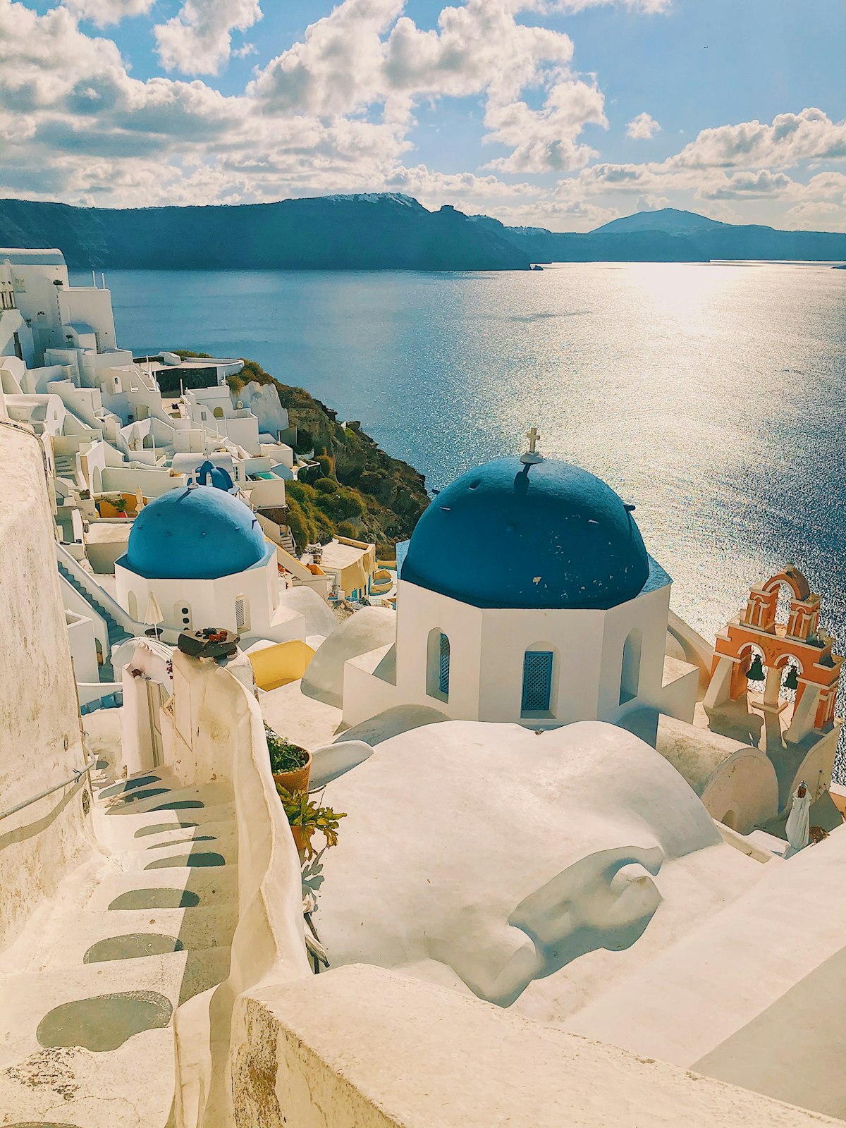 Santorini, Greece - Blue Domes
